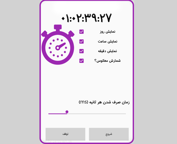 کتابخانه شمارش معکوس TimeCountDown
